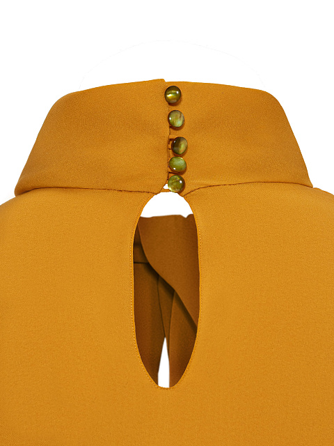 Терракотовоя шелковая блузка, 4