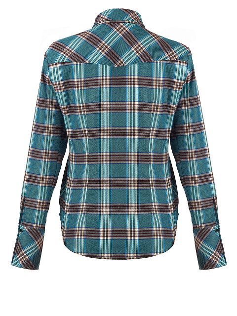 Бирюзовая рубашка в клетку, 2 Бирюзовая рубашка в клетку, 2