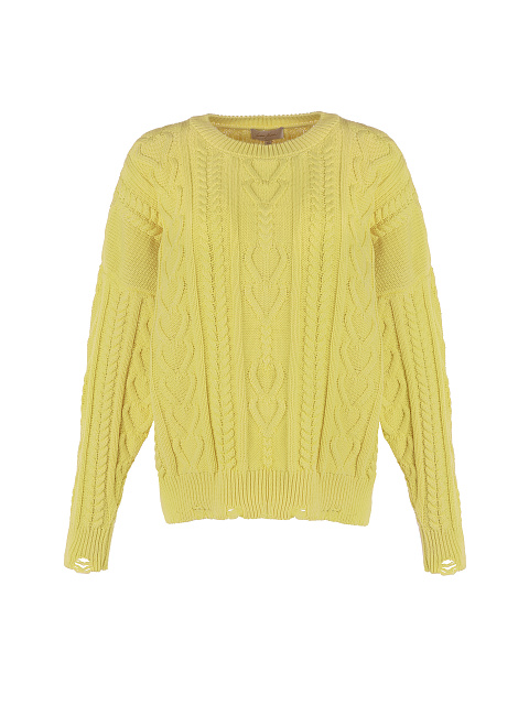 Желтый свитер с косами, 1 Желтый свитер с косами, 1