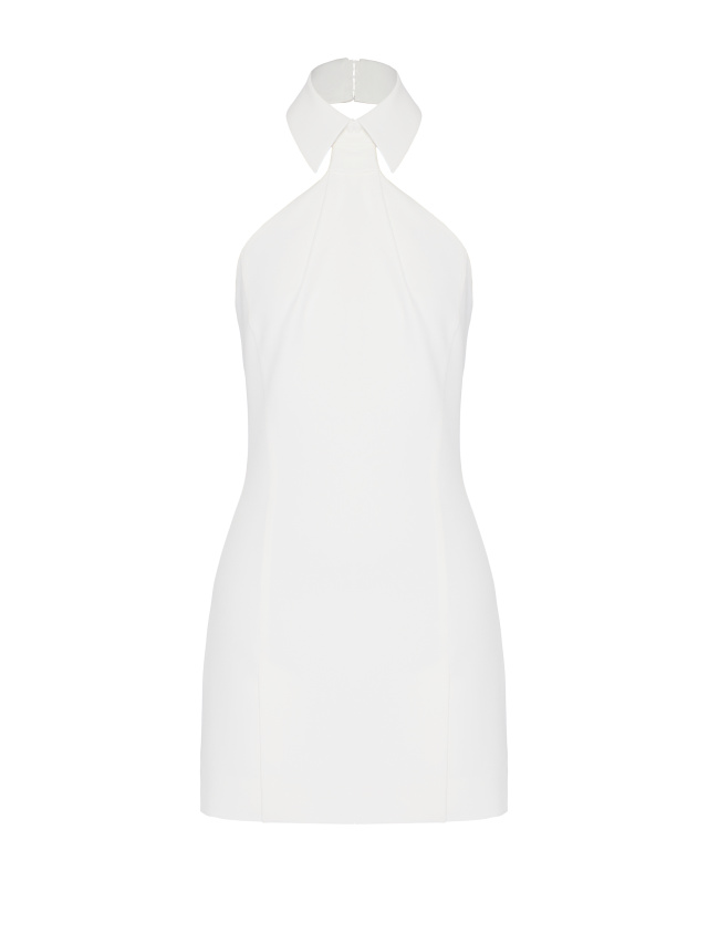 Белое платье-мини без рукавов, 1