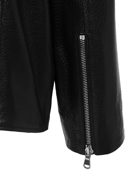 Черная косуха из кожи, 4