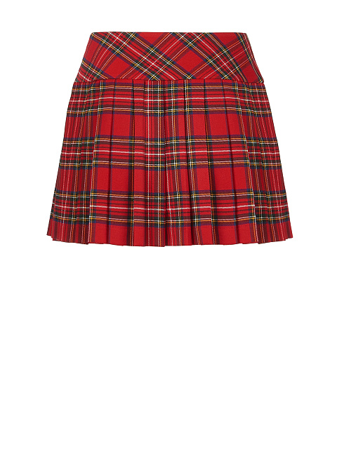 Юбка-мини в красно-черную клетку, 2