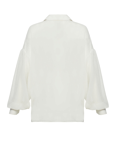 Белая блузка из шифона, 3