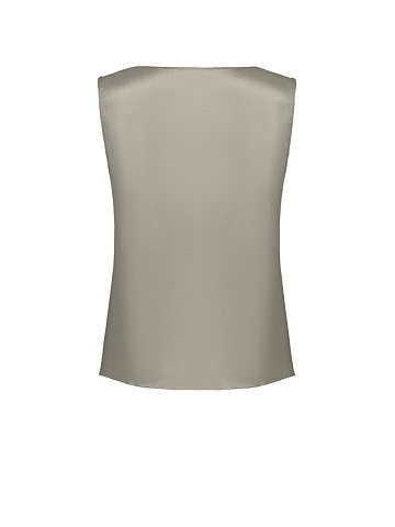 Оливковый топ из шелка, 2