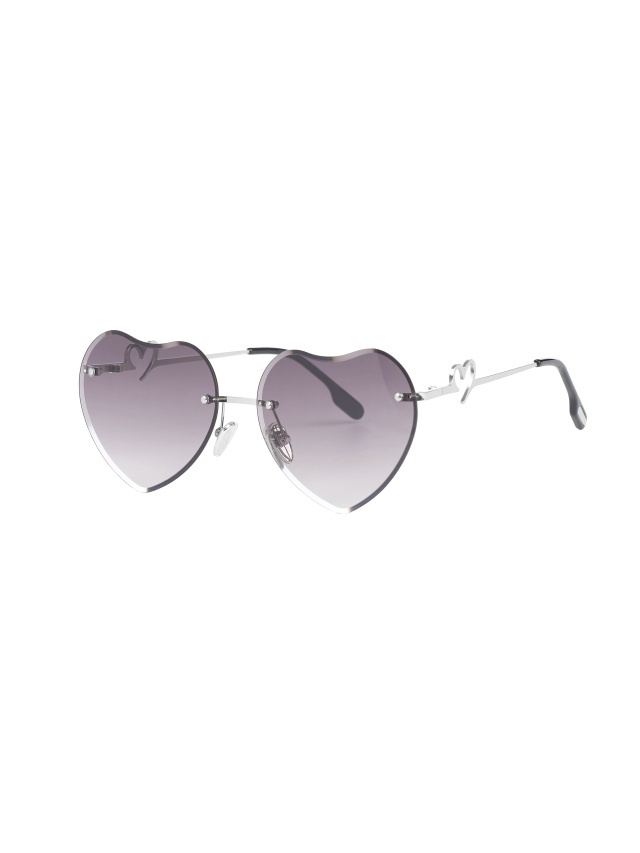 Солнцезащитные очки с градиентными серыми линзами в форме сердец, 1