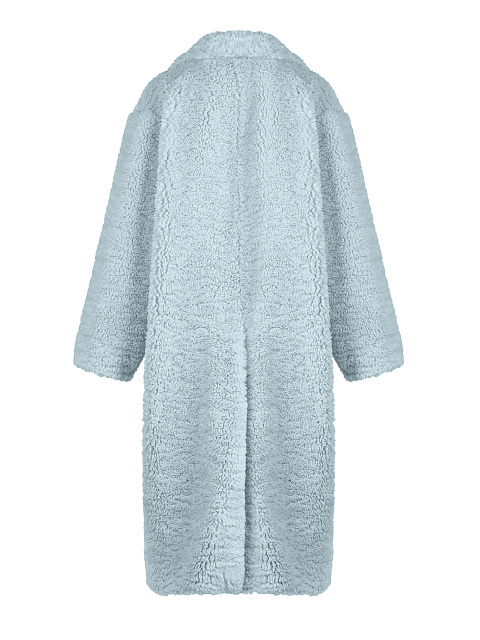 Голубая шуба из эко-меха, 2