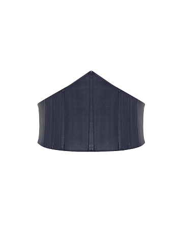 Темно-синий кожаный корсет, 1