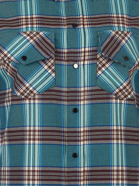 Бирюзовая рубашка в клетку, 3 Бирюзовая рубашка в клетку, 3