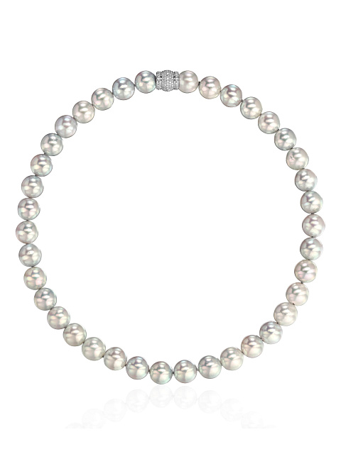 Колье с голубым жемчугом Акойя, 1
