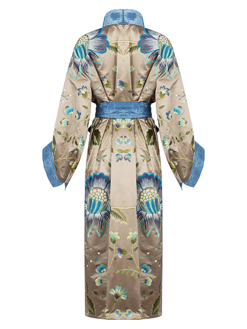 Голубое пальто-кимоно из джинсовой ткани, 4 Голубое пальто-кимоно из джинсовой ткани, 4