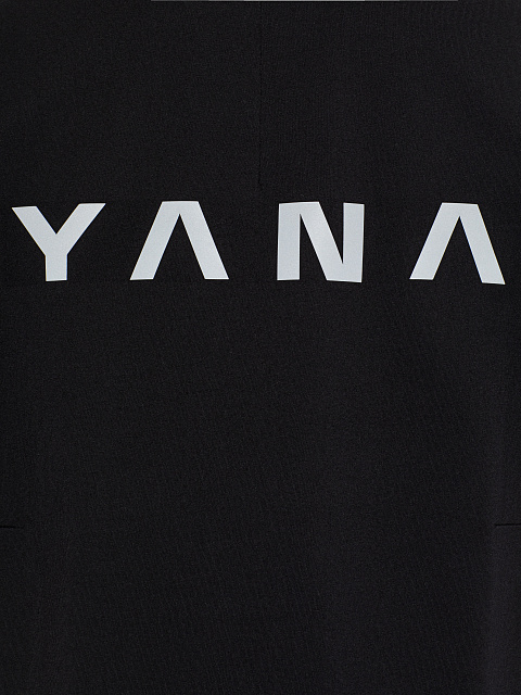 Мужская черная футболка из хлопка с принтом на спине, 3