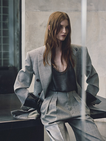 Серебристый топ из шифона, 2