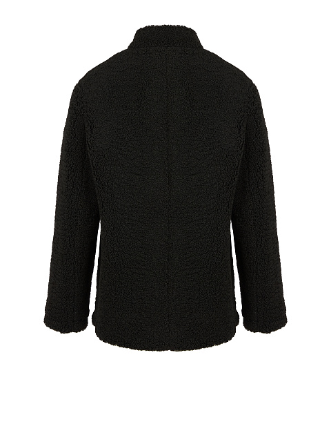 Черный жакет из эко-меха, 3