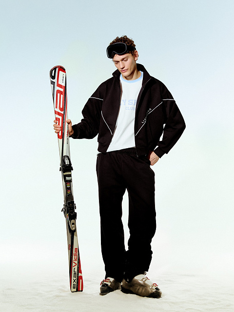 Черный спортивный костюм из футера, 7 Черный спортивный костюм из футера, 7