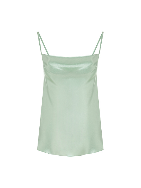 Светло-зеленый топ из шелка, 1