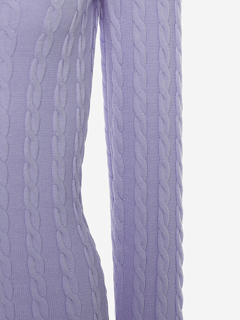 Сиреневое вязаное платье-мини с открытой спиной, 3 Сиреневое вязаное платье-мини с открытой спиной, 3