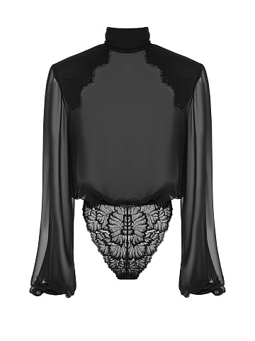 Блуза-боди из шифона, 1