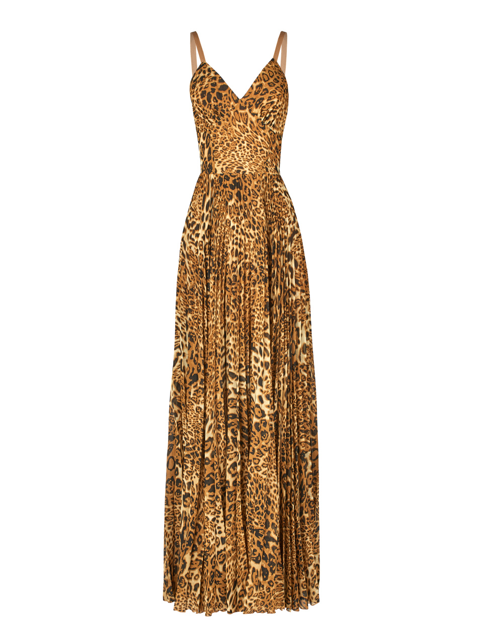 Леопардовое платье-макси из шифона, 1