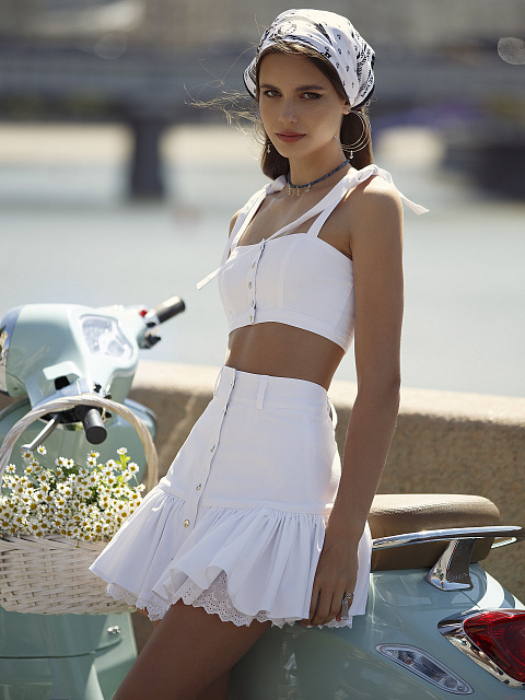 Хупсы из серебра с якорями, 2