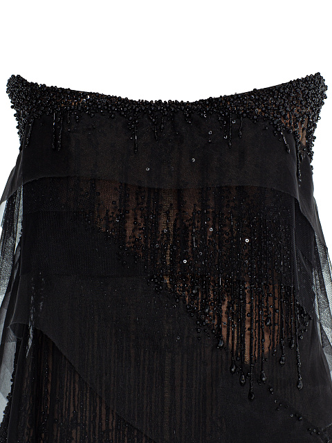 Черное платье-макси с вышивкой, 5 Черное платье-макси с вышивкой, 5