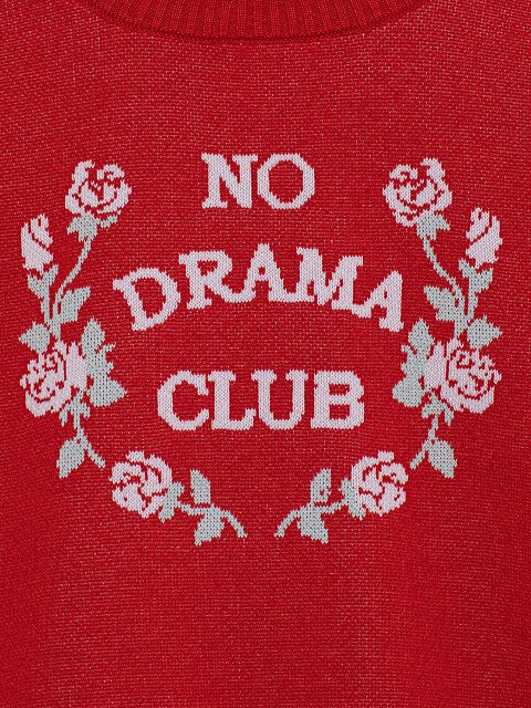 Красный свитер No Drama Club, 3