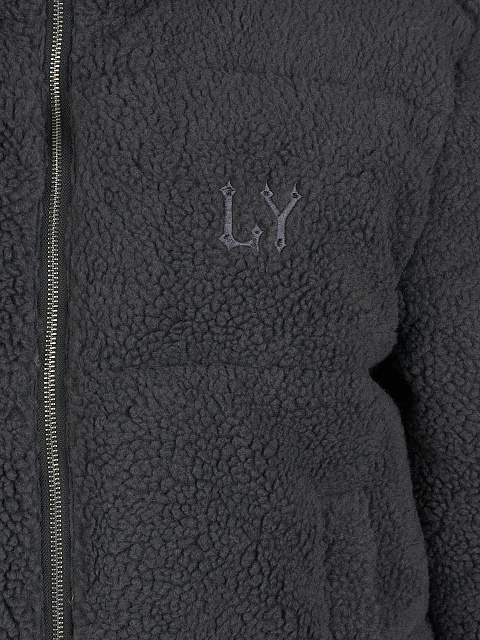 Графитовый пуховик из эко-меха, 3 Графитовый пуховик из эко-меха, 3