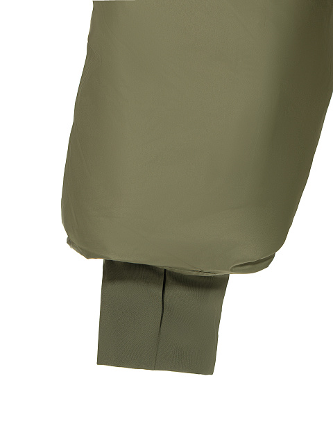 Зеленый унисекс пуховик с капюшоном, 7