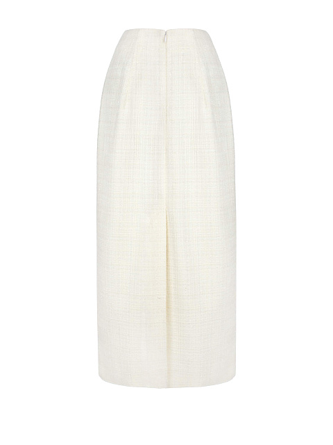 Белая юбка-миди из твида, 2