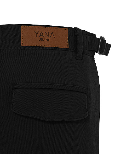 Черные брюки-карго из хлопка, 6