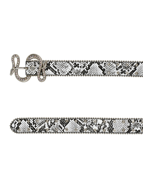 Ремень из эко-кожи с пряжкой в виде змеи, 2