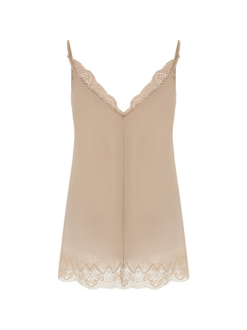 Бежевое платье-мини, 2