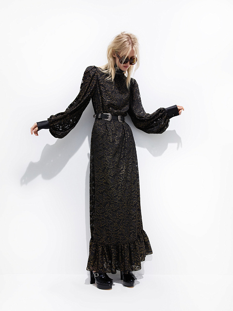 Платье-макси из шифона, 1