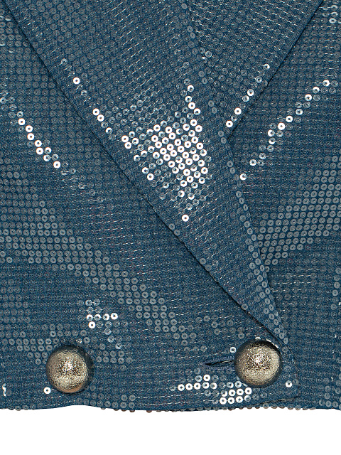 Синий костюм из денима с пайетками, 4 Синий костюм из денима с пайетками, 4