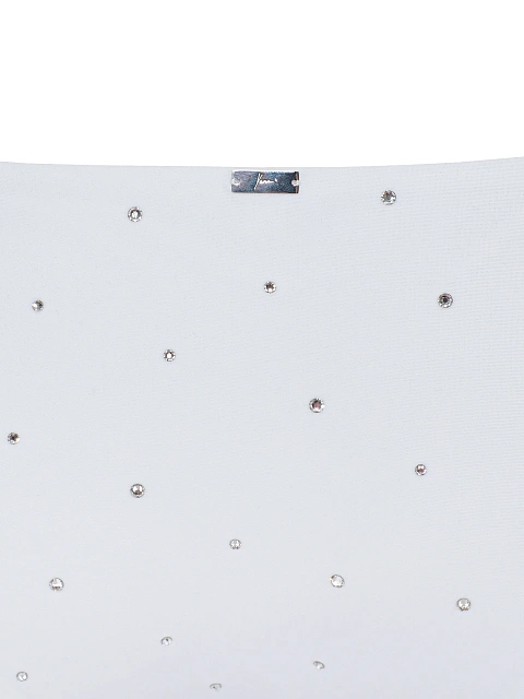 Белый раздельный купальник со стразами, 6