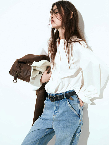 Белая блузка из хлопка, 2