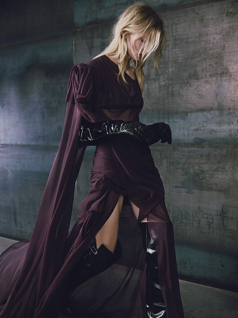 Платье-макси из шелка, 7