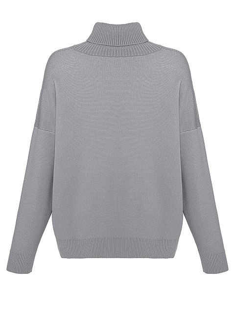 Серый оверсайз свитер "ИДИКОМНЕ", 2