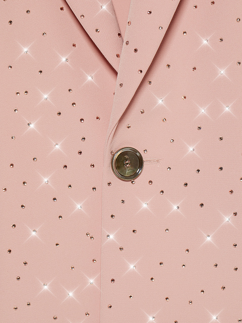 Розовый костюм-тройка в стразах, 6