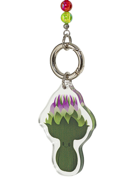 Брелок с подвеской в виде артишока и нитью из бусин, 2