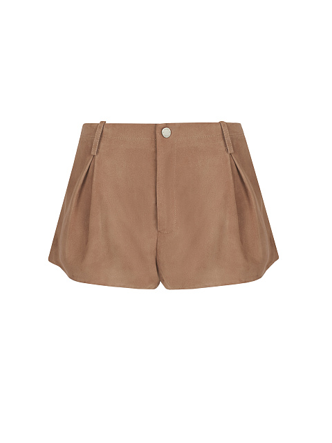 Коричневые шорты из замши, 1