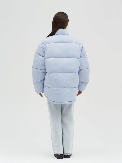 Голубой объемный пуховик, 7