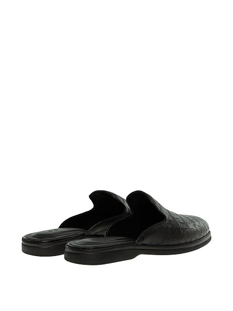 Мужские черные мюли из кожи крокодила, 3