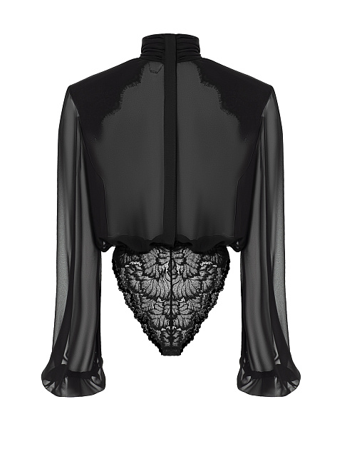 Блуза-боди из шифона, 4