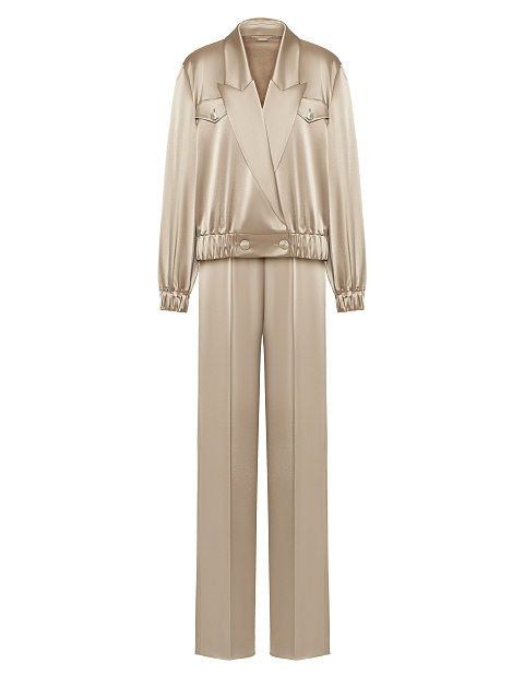 Бежевый костюм из шелка, 2 Бежевый костюм из шелка, 2