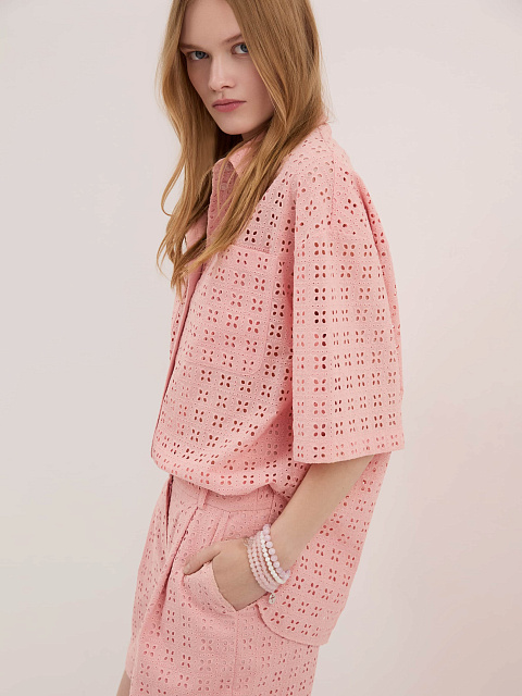 Розовая рубашка из хлопка, 5 Розовая рубашка из хлопка, 5