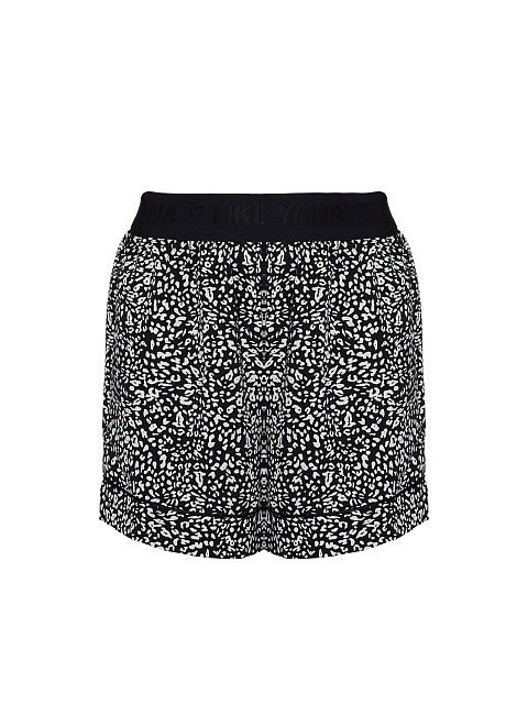 Черная пижама с леопардовым принтом, 5