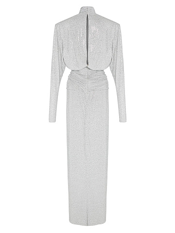 Платье-макси со стразами, 2