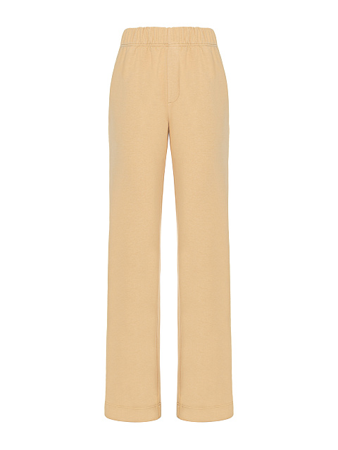 Желтый костюм с вышивкой и кнопками на лампасах, 3