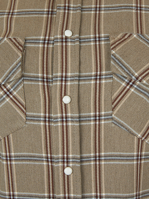 Темно-бежевая рубашка в клетку, 3 Темно-бежевая рубашка в клетку, 3