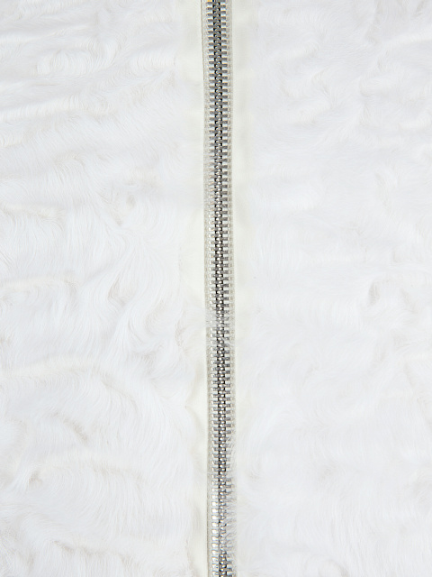Утепленный белый бомбер из меха козлика, 5 Утепленный белый бомбер из меха козлика, 5